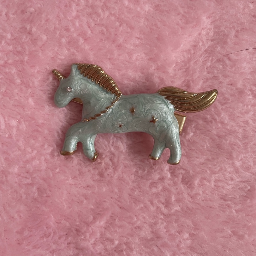 🦄 ✨🦄 KAWAÏÏ URBAN OUTFITERS Metal Unicorn Hair Clips - Picture 4 of 6